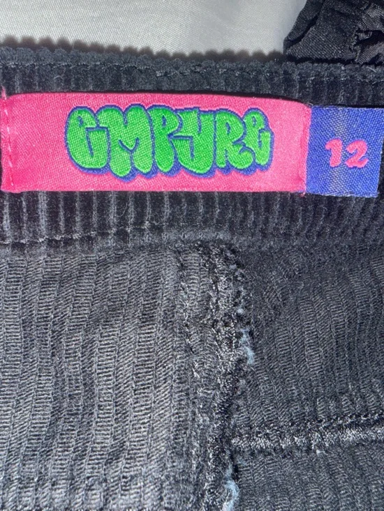 Black AND brown Corduroy Cargo Pants - Picture 2 of 4